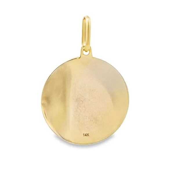 14K Yellow Gold Patron Saint Michael Medal Image 2 Arezzo Jewelers Elmwood Park, IL