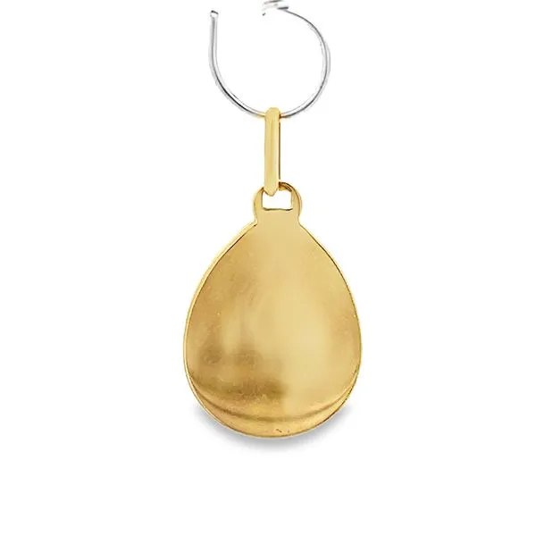 14k Yellow Gold Virgin Mary Medal Image 3 Arezzo Jewelers Elmwood, IL