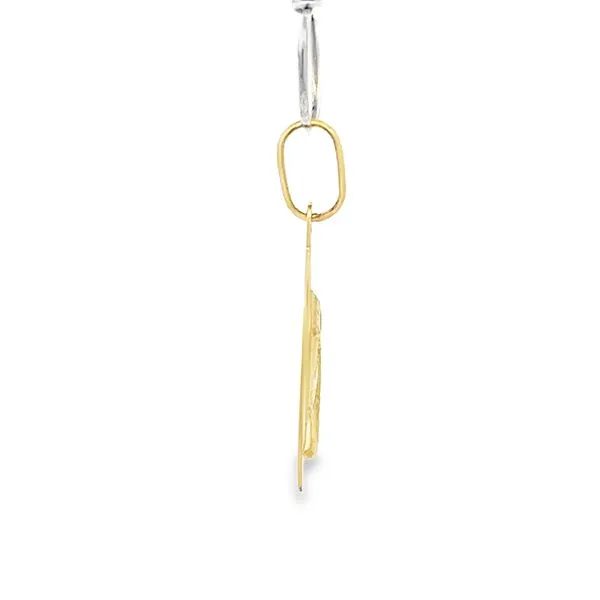 14k Yellow Gold Virgin Mary Medal Image 4 Arezzo Jewelers Elmwood, IL
