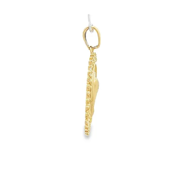 14k Yellow Gold Virgin Mary Medal Image 2 Arezzo Jewelers Elmwood Park, IL