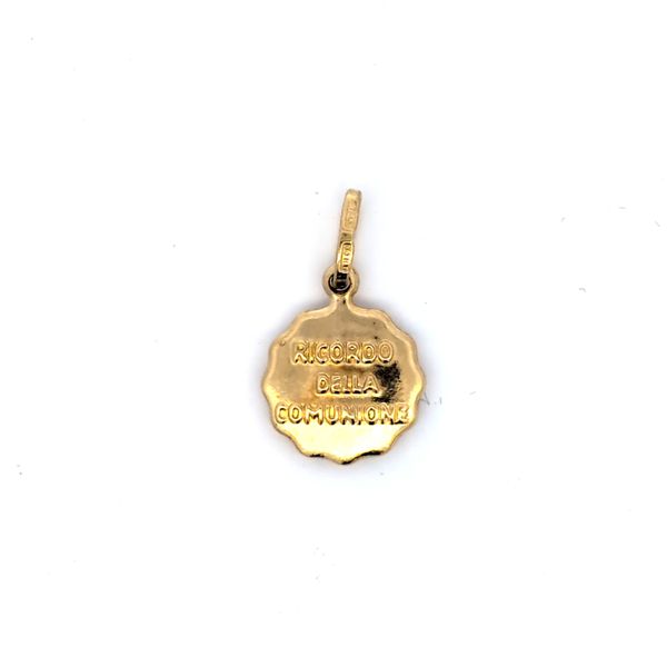 14 Karat Yellow Gold Holy Communion Medal Image 2 Arezzo Jewelers Elmwood Park, IL