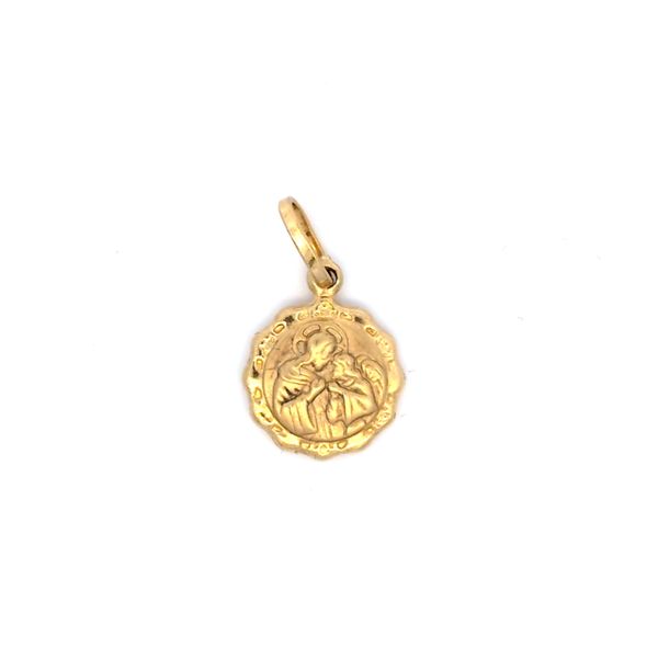 14 Karat Yellow Gold Holy Communion Medal Arezzo Jewelers Elmwood Park, IL