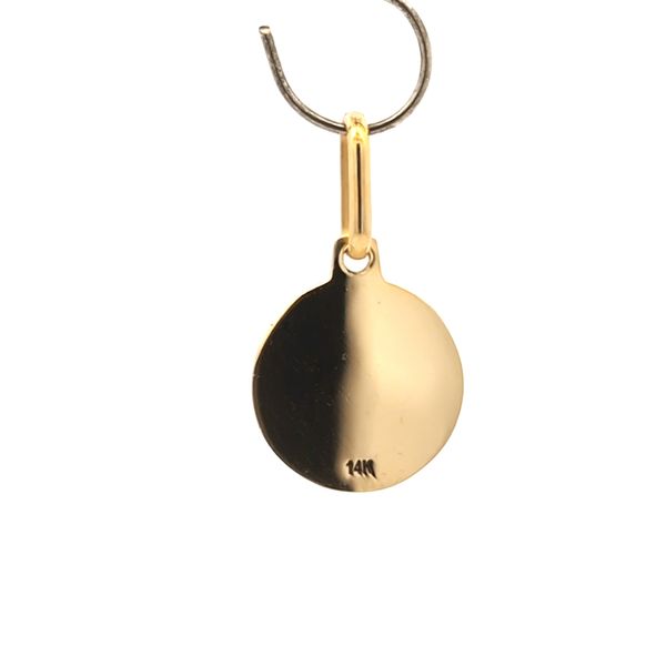 14K Yellow Gold Small Guardian Angel Medal Image 4 Arezzo Jewelers Elmwood Park, IL