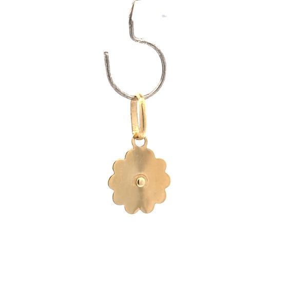 14K Yellow Gold Small 9mm Guardian Angel Medal Image 3 Arezzo Jewelers Elmwood Park, IL