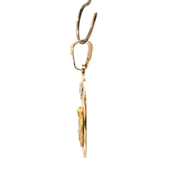 14K Two Tone Gold Baptism Medal Image 2 Arezzo Jewelers Elmwood Park, IL