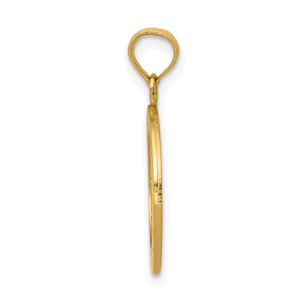 14 Karat Yellow Gold Patron Saint Michael Religious Medal Image 2 Arezzo Jewelers Elmwood Park, IL