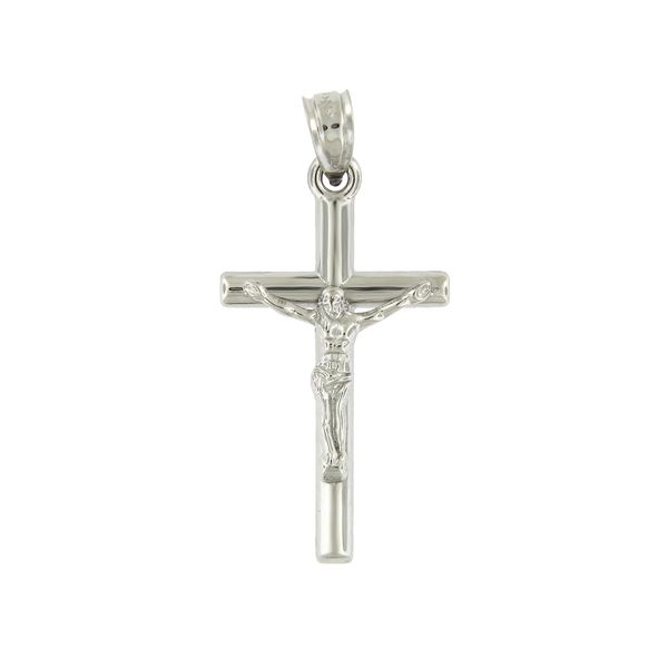 14K White Gold Crucifix Arezzo Jewelers Elmwood Park, IL