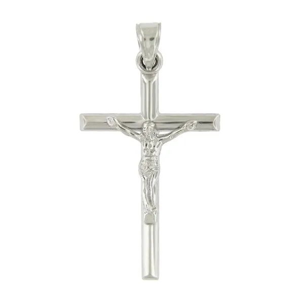 14k White Gold Crucifix Arezzo Jewelers Elmwood Park, IL