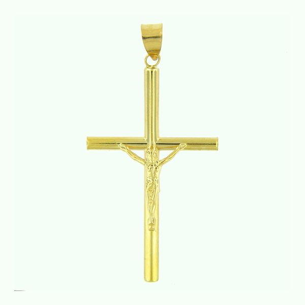 14K Yellow Gold Crucifix Cross Arezzo Jewelers Elmwood Park, IL