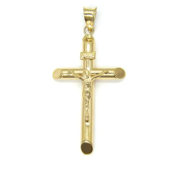 14k White Gold Crucifix / Cross - INRI Arezzo Jewelers Elmwood Park, IL