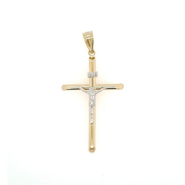 14k Two Tone Crucifix Cross Arezzo Jewelers Elmwood Park, IL