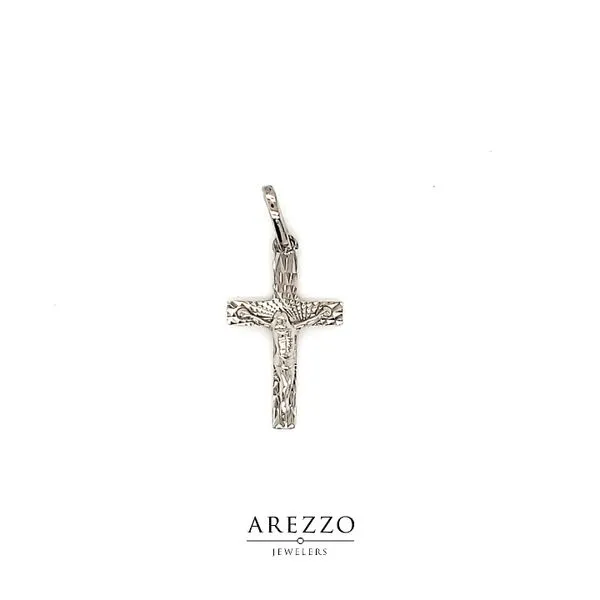 14k White Gold Crucifix Cross Arezzo Jewelers Elmwood Park, IL