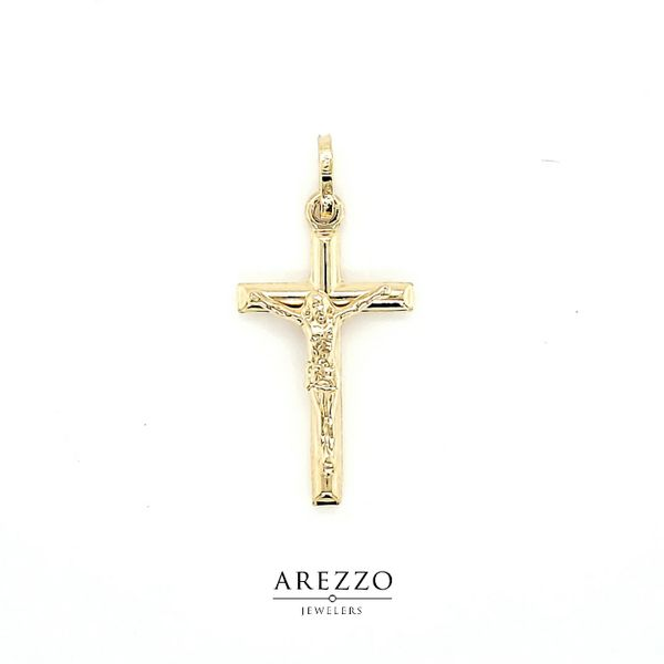14k Yellow Gold Crucifix Pendant Arezzo Jewelers Elmwood Park, IL
