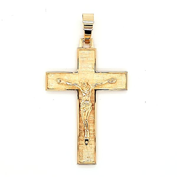 18k Yellow Gold Crucifix Cross Arezzo Jewelers Elmwood Park, IL