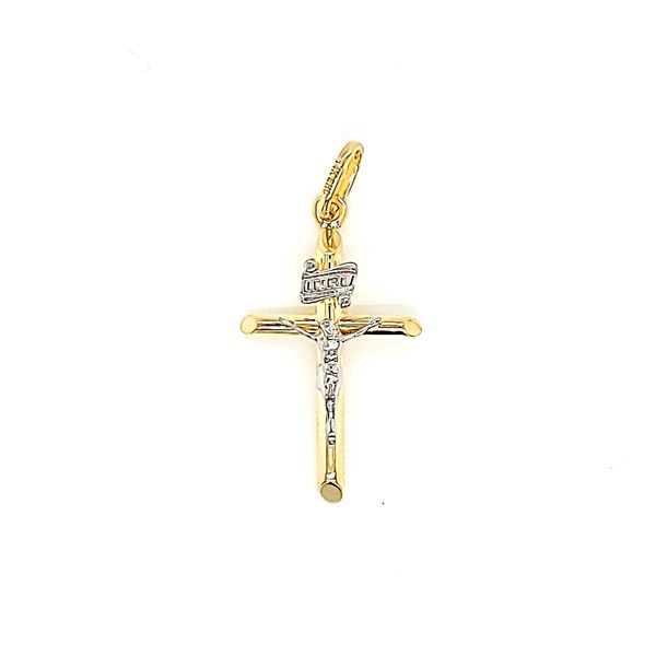 14k Two Tone Gold Crucifix Arezzo Jewelers Elmwood Park, IL