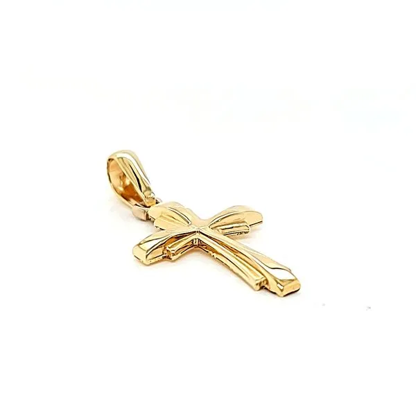 18k Yellow Gold Cross Image 2 Arezzo Jewelers Elmwood Park, IL