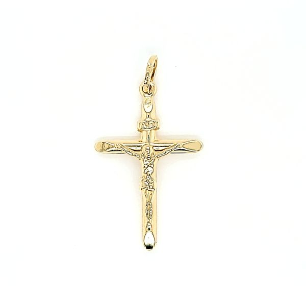 14 Karat Two Tone Gold Crucifix / Cross Arezzo Jewelers Elmwood Park, IL