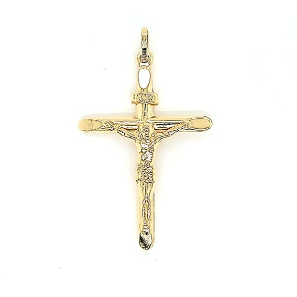 14k Yellow Gold Crucifix - INRI Arezzo Jewelers Elmwood Park, IL