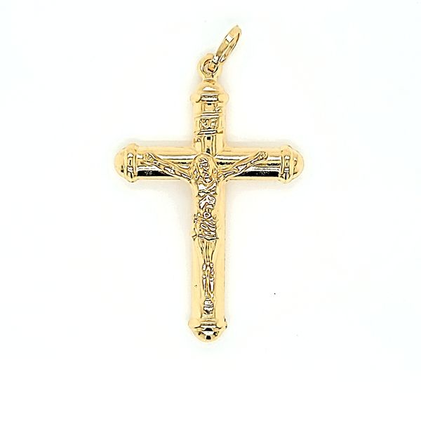 14k Yellow Gold Crucifix Arezzo Jewelers Elmwood Park, IL