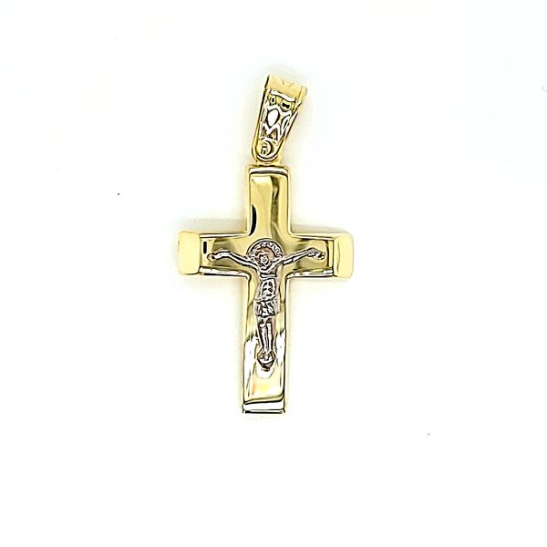 14k Two Tone Gold Crucifix Arezzo Jewelers Elmwood Park, IL