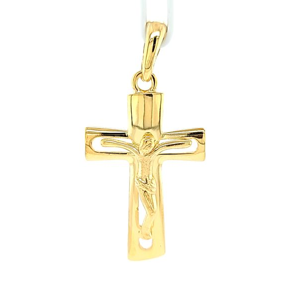 14k Yellow Gold Crucifix Arezzo Jewelers Elmwood Park, IL