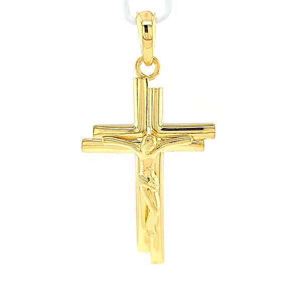 14k Yellow Gold Crucifix Arezzo Jewelers Elmwood Park, IL
