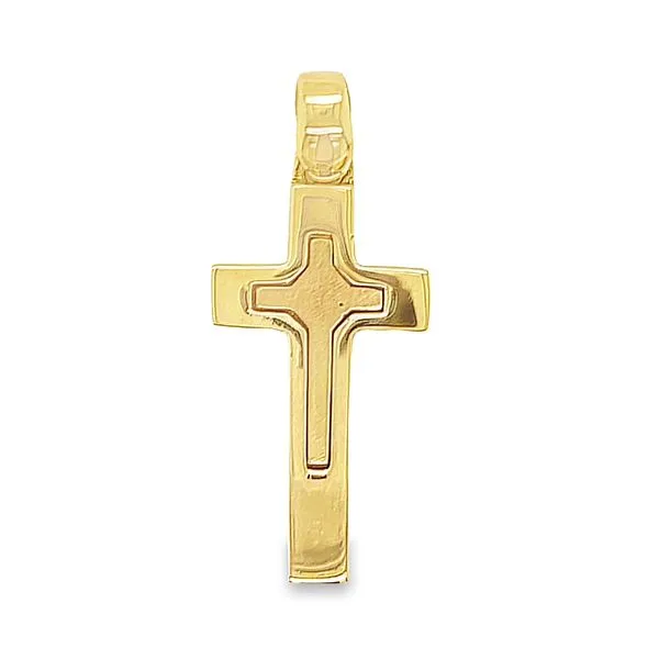 14k Two Tone Gold Cross Arezzo Jewelers Elmwood Park, IL