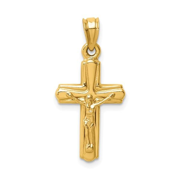 14k Yellow Gold Reversible Crucifix Cross Arezzo Jewelers Elmwood Park, IL
