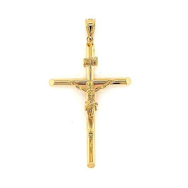 14k Yellow Gold Crucifix Cross Arezzo Jewelers Elmwood Park, IL