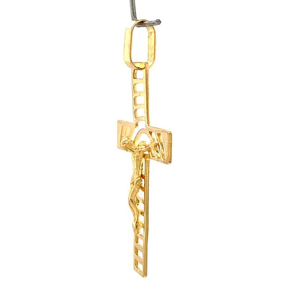 14 Karat Yellow Gold Crucifix Image 3 Arezzo Jewelers Elmwood Park, IL