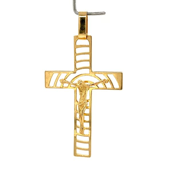 14 Karat Yellow Gold Crucifix Arezzo Jewelers Elmwood Park, IL