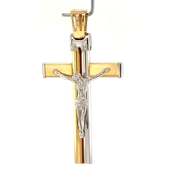 14k Two Tone Crucifix Arezzo Jewelers Elmwood Park, IL