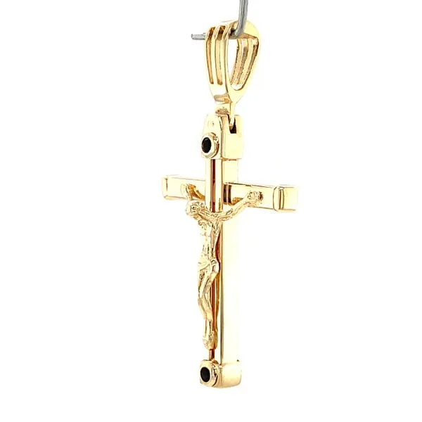 14k Yellow Gold Crucifix Image 2 Arezzo Jewelers Elmwood, IL