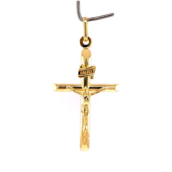 14k Yellow Gold Hollow Crucifix Arezzo Jewelers Elmwood Park, IL