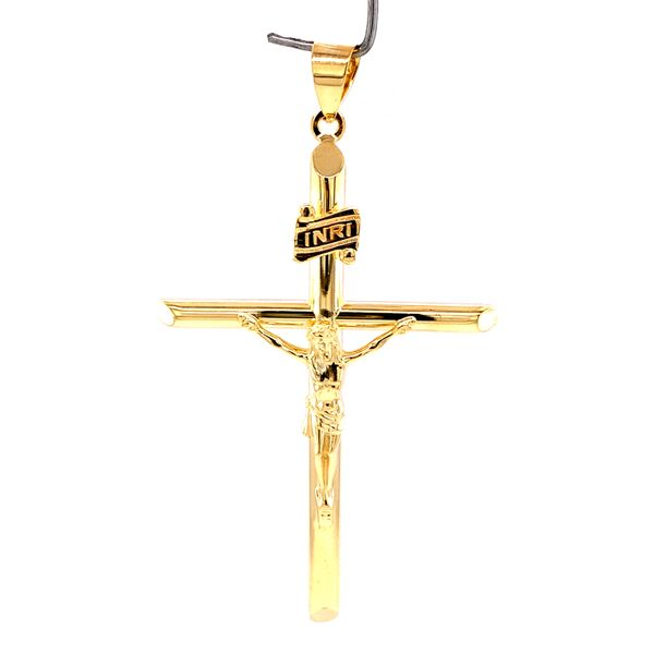 14k Yellow Gold Hollow Crucifix Arezzo Jewelers Elmwood Park, IL