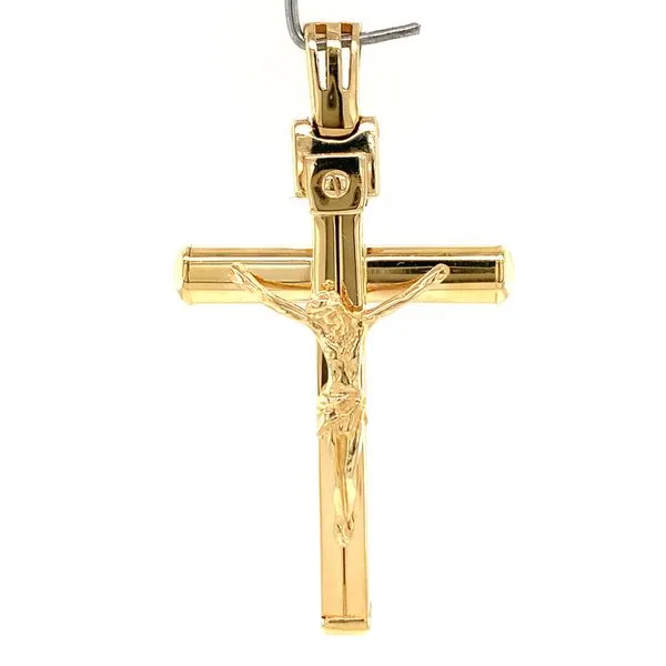 14k Yellow Gold Crucifix Cross Arezzo Jewelers Elmwood Park, IL