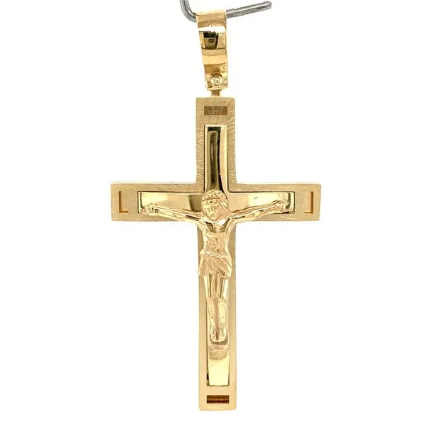 14k Yellow Gold Crucifix Arezzo Jewelers Elmwood Park, IL