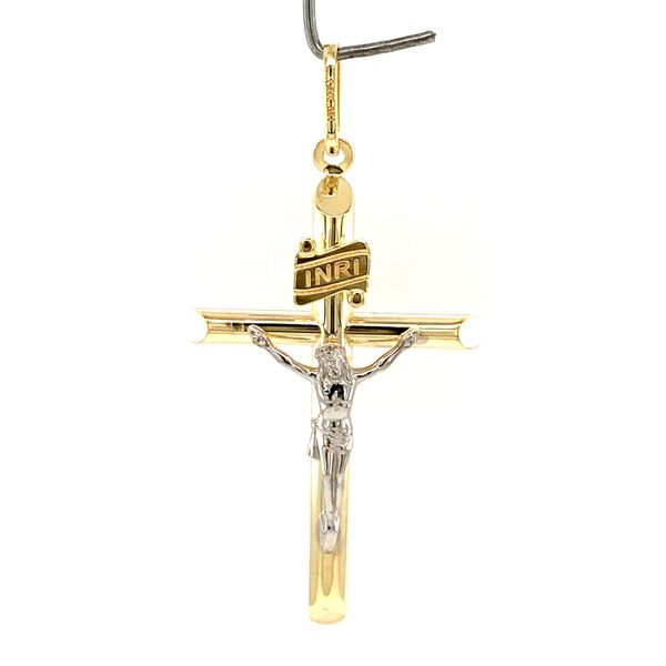 14k Two Tone Crucifix Arezzo Jewelers Elmwood Park, IL