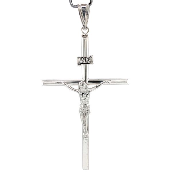 14k White Gold Crucifix Cross Arezzo Jewelers Elmwood Park, IL