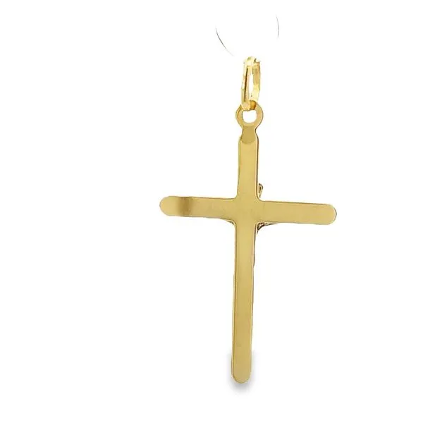 14 Karat Two Tone Solid Crucifix Cross Image 4 Arezzo Jewelers Elmwood Park, IL