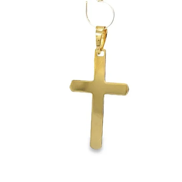 14 Karat Two Tone Solid Fancy Cross Image 3 Arezzo Jewelers Elmwood Park, IL