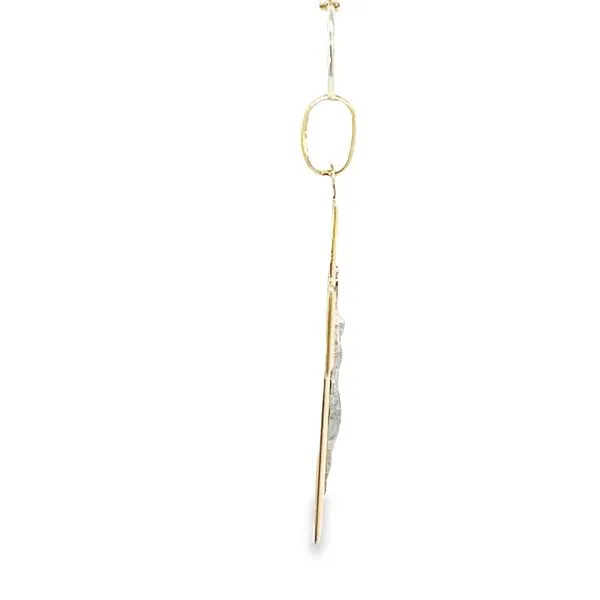 14 Karat Two Tone Solid Crucifix Cross Image 3 Arezzo Jewelers Elmwood Park, IL