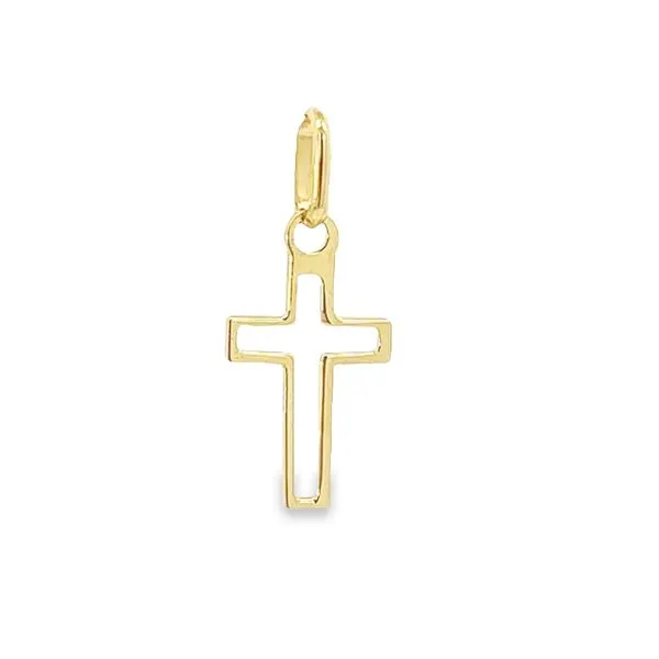 14k Yellow Gold Small Plain Cross Arezzo Jewelers Elmwood Park, IL