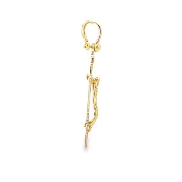18K Yellow Gold Orthodox Crucifix Cross Image 2 Arezzo Jewelers Elmwood Park, IL