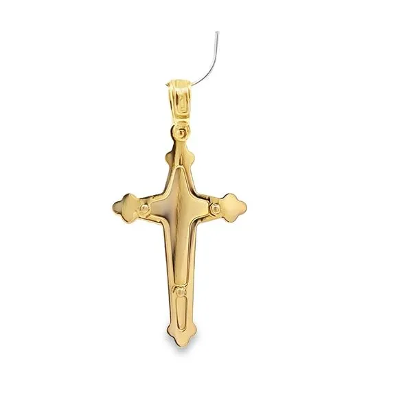 18K Two Tone Gold Crucifix Cross Image 4 Arezzo Jewelers Elmwood Park, IL