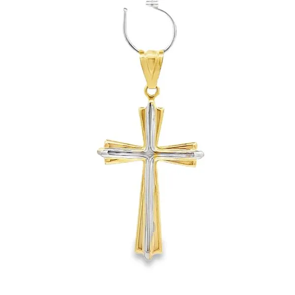 14 Karat Two Tone Gold Cross Arezzo Jewelers Elmwood Park, IL