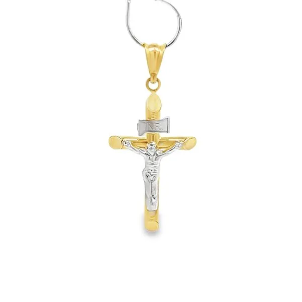 14k Two Tone Gold Crucifix Arezzo Jewelers Elmwood Park, IL