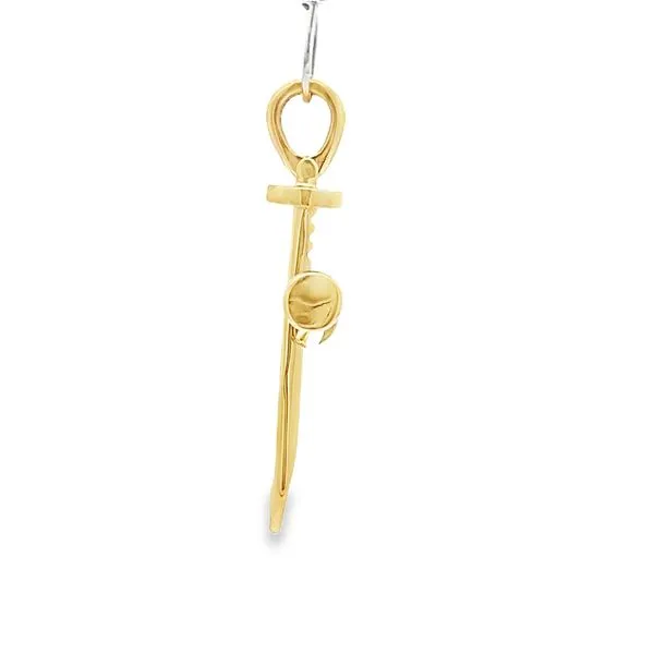 14k Yellow Gold Nail Cross Image 4 Arezzo Jewelers Elmwood Park, IL