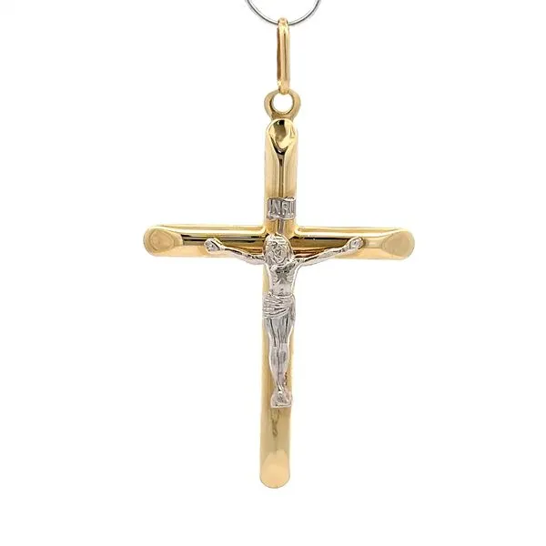 14K Two Tone Gold Crucifix Arezzo Jewelers Elmwood Park, IL