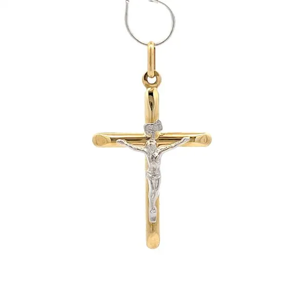 14k Two Tone Gold Crucifix Arezzo Jewelers Elmwood Park, IL